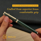 BEILUNER Racing Green Fountain Pen, Stunning Luxury Pens - Image 8
