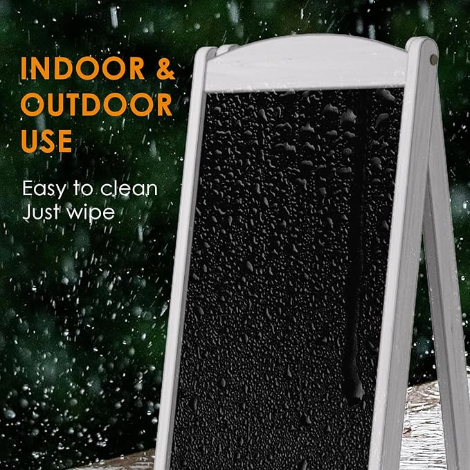 INNOVART Magnetic A-Frame Chalkboard Sign, Sidewalk Sign 45" x 17" - Image 7