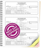 Custom 8.5" x 7" Carbonless NCR Books in 3-Part Triplicate Invoices, Work Orders by PrintPPS