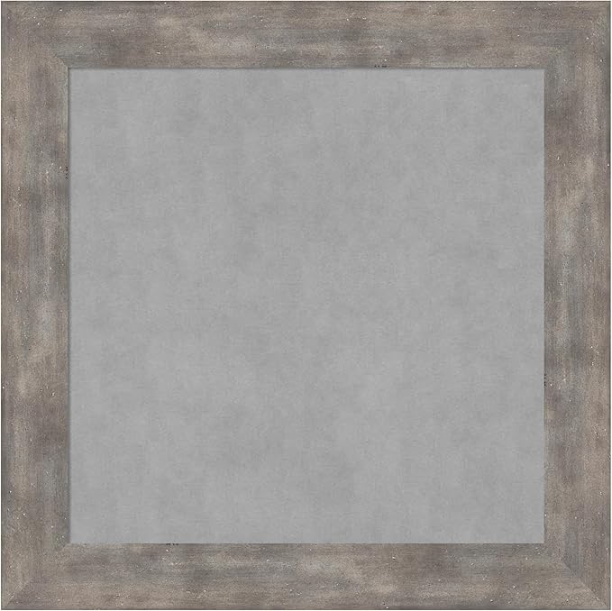 Amanti Art Silver Framed Magnetic Board 15x15 X-Small Vision Board by AmantiArt
