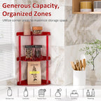 Sezanrpt 3 Tier Countertop Corner Organizer Shelf 7x7x15.7 Inch, Vanity Storage - Image 3