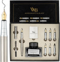 Wordsworth & Black Calligraphy Pen Gift Set, Includes Bottle, 6 Cartridges