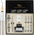 Wordsworth & Black Calligraphy Pen Gift Set, Includes Bottle, 6 Cartridges