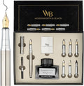 Wordsworth & Black Calligraphy Pen Gift Set, Includes Bottle, 6 Cartridges by WordsworthBlack