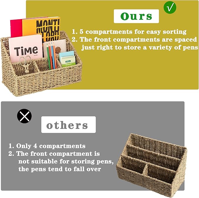 DINGTAI Mail Organizer Countertops, Desk Organizer Bills Organizer, Mail - Image 5