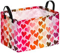 FUULOXE Rectangular Valentines Basket Storage Bin by Unknown
