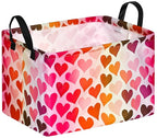 FUULOXE Rectangular Valentines Basket Storage Bin by Unknown