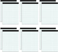 Graph Paper Pad 8.5 x 11, 12 Pack Graph Paper Notebook, 4x4 Graph Ruled by Home
