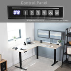 VIVO Electric Corner 63 x 55 inch L-Shaped Standing Desk, Memory Height - Image 5