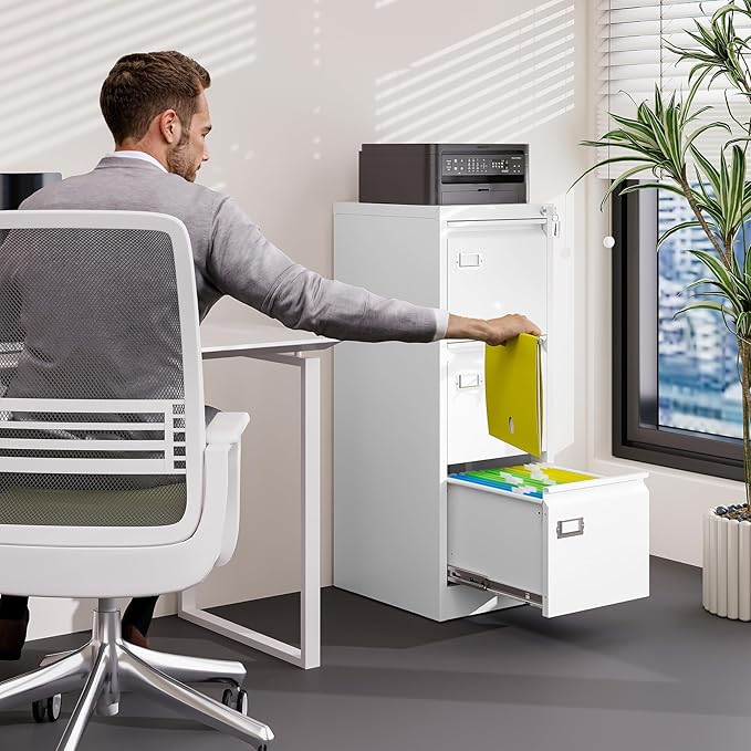 BYNSOE 3 Drawer File Cabinet - Image 2