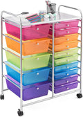 DORTALA 15-Drawer Rolling Storage Cart by DORTALA