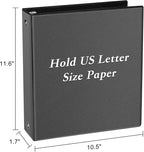 CIXILDTS 1-inch 3 Ring Binder Fit US Letter Size Paper, Presentation View Binder - Image 2