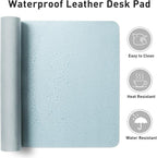 Aothia Leather Desk Pad Protector, Mouse Pad, Office Desk Mat, Non-Slip PU - Image 6