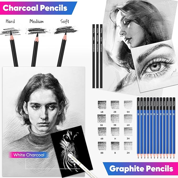 Taotree 81 Pack Art Supplies for Adults Artists Gifts, Pro Art Kit Drawing - Image 3