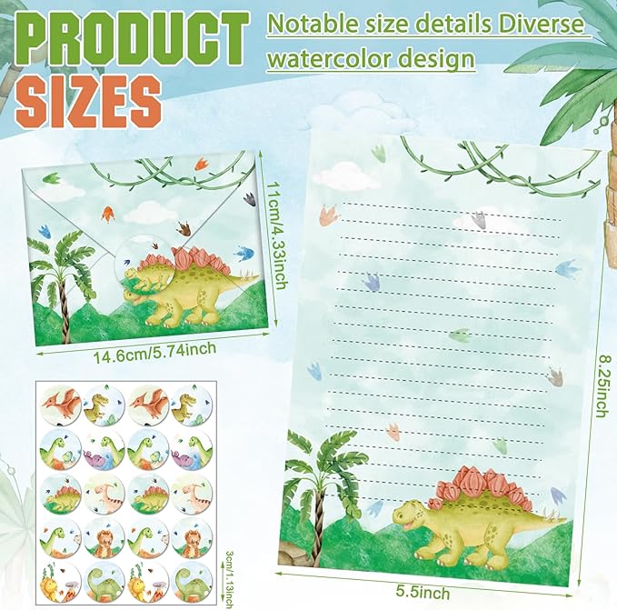 TaoBary 160 Pcs Stationery Paper Set 50 Double Sided Stationery Papers - Image 2