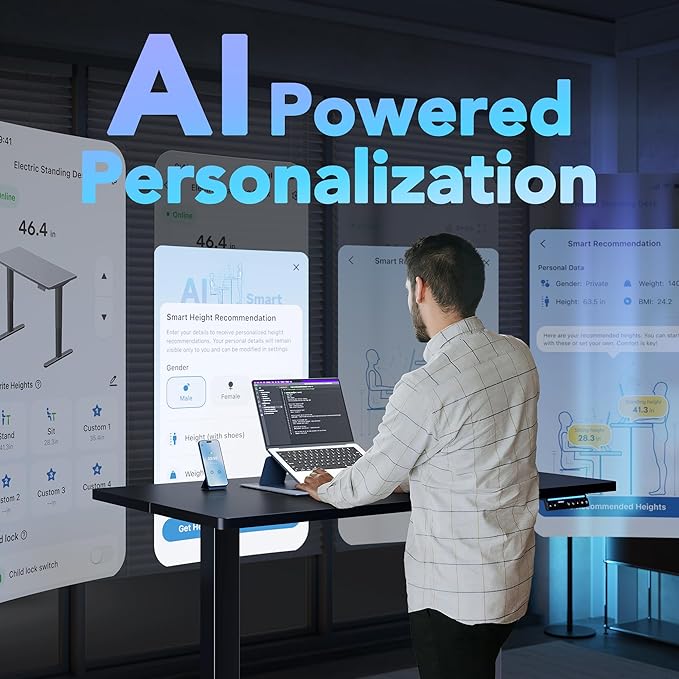 HUANUO AI-Powered Electric Standing Desk - Image 3