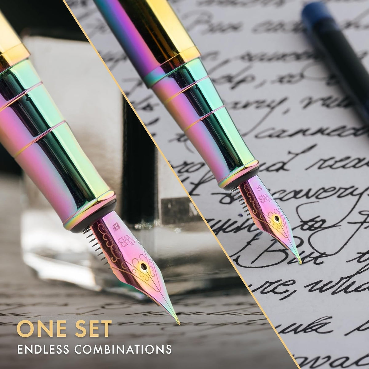 Wordsworth & Black Fountain Pen Gift Set, Medium & Extra Fine Nib, Ra...