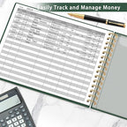 HAUTOCO Hardcover Accounting Ledger Book - Image 2