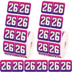 1000pcs 2026 Year Stickers, 3/4x1-1/2 Inch 26 Year Colored Self-Adhesive by Unknown