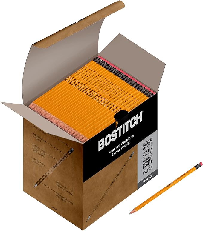 Bostitch Office Premium #2 Pencils, American Cedar Wood, Pre-Sharpened - Image 2
