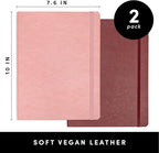 PAPERAGE 2-Pack Softcover Lined Journal Notebook, 176 Pages, Large B5 College - Image 2
