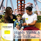 3 Pack of 900 Visitor Badges Stickers Visitor Log Book - Image 6