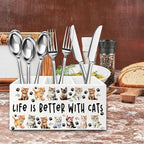 QZQE Cat Pen Pencil Holder Organizer - Image 5