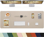 Non-Slip Desk mat, PULeather Desk Pad Protector, Office Desk Mat, Large Mouse by cebowa