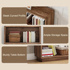 ChooChoo 2-Tier Bookcase, Small Wooden Bookshelf, Farmhouse Bookshelf - Image 7