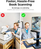 CZUR ET MAX Professional Book Scanner, 38MP Document Camera, Laser Curve-Flatten - Image 5