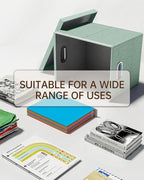 2 Pack File Storage Organizer, Filing Box, Portable File Box - Image 5