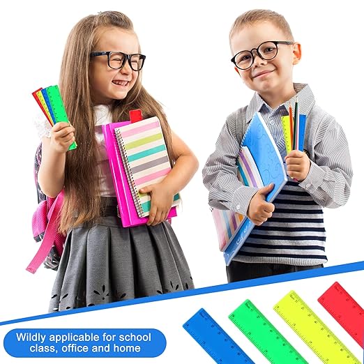 Zonon 500 pcs Rulers Bulk Plastic Flexible Straight Rulers - Image 3