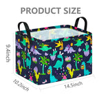 FUULOXE Storage Bin for Shelves Rectangle Closet Baskets Foldable Box - Image 2