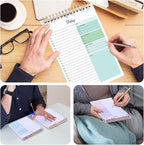 Thboxes 2 Packs To Do List Notepad, 104 Pages To Do List Notebook A5 Undated - Image 5