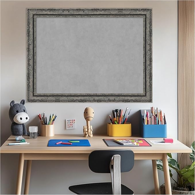Amanti Art Black Framed Magnetic Board 24x32 Medium Vision Board - Image 6