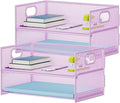 Marbrasse 2 Tier Paper Organizer Letter Tray, Mesh File Organizer by Marbrasse