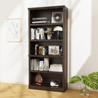 Bevfint Bookshelf, Open Storage 70 Inch Tall 5 Shelf Bookcase, Floor Standing - Image 2