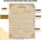 Tlenpo Daily To Do List Notebook 60 Sheets Vintage kraft paper, 5.1 x 7 In - Image 4