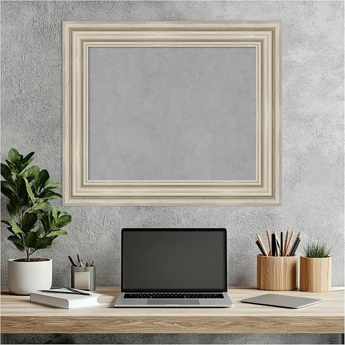 Amanti Art Silver Framed Magnetic Board 22x26 Small Vision Board - Image 7