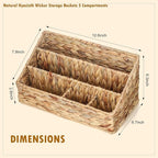 Boershun Desk Organizer – Countertop Mail Organizer, Magazine Holder, Boho - Image 3