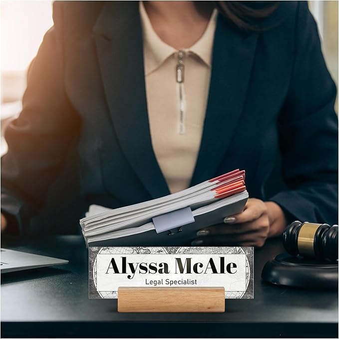 Acrylic Desk Name Plate Personalized - Image 4