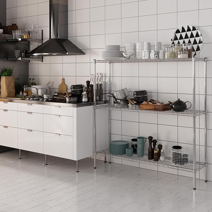 Regal Altair 14" Deep x 54" Wide x 54" Height Wire Shelving Kit | 3-Tier | NSF - Image 2
