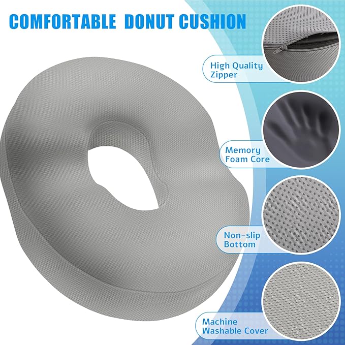 BlissTrends Donut Pillow Seat Cushion, Chair Cushions - Image 3