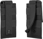Tactical Single/Double Pistol Mag Pouch Outdoor Molle Open-Top Magazine Pouch - Image 3