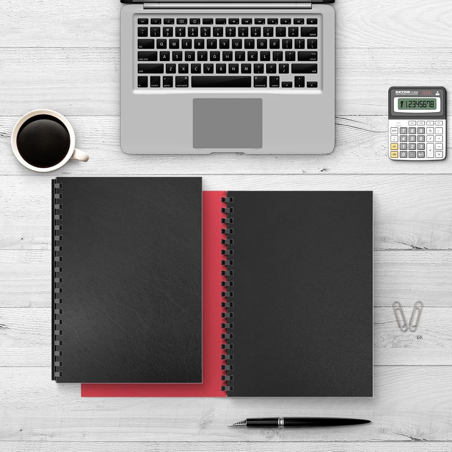 Binditek 16 Mil Leather-Textured Polycovers, 8.5x11 Inches, Black, 50 Pack | Leather-Textured Binding Covers, 8.5x11 Inches Letter Size, Plastic Binding Presentation Covers, Square Corners, Unpunched