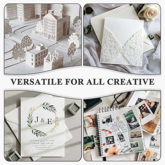 White Cardstock 8.5 x 11"Inch, 80lb Cardstock Paper, 30 Sheets Card Stock Paper - Image 6