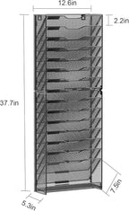 samstar 16 Tier Wall File Organizer Hanging Wall File Holder Wall Mount Paper - Image 3