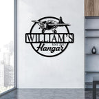 Personalized Metal Airplane Wall Art, Airplane Name Sign, Customized Pilot Name - Image 8