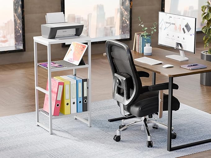 GEORIS 3 Tier Metal Printer Stand Shelf, Fax Marchine - Image 2