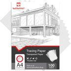 Raimarket Premium Tracing Paper Pack – 9x12 Inches, 100 Sheets, Transparent by Raimarket